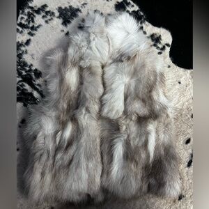 Adrienne Landau Fox Fur Vest Small